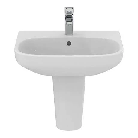 Ideal Standard I.Life A 1TH Washbasin + Semi Pedestal 6 Ideal Standard I.Life A 1TH Washbasin + Semi Pedestal - Image 4