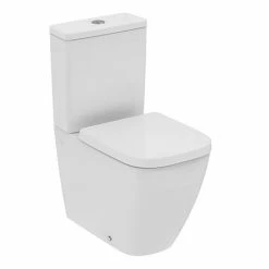 Ideal Standard I.Life S Compact 6/4 Litre Rimless Close Coupled Back To Wall WC + Soft Close Seat