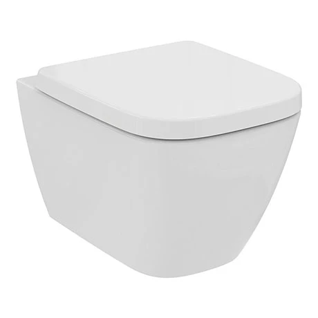 Ideal Standard I.Life S Compact Rimless Wall Hung WC + Soft Close Seat 3 Ideal Standard I.Life S Compact Rimless Wall Hung WC + Soft Close Seat