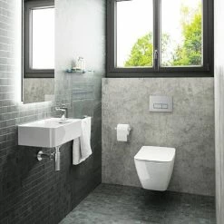 Ideal Standard Strada II AquaBlade Toilet + Concealed WC Cistern With Wall Hung Frame -Ideal Standard Shop ISSATB D1 460