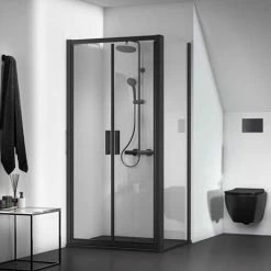 Ideal Standard Silk Black Connect 2 Sliding Shower Door 5 Ideal Standard Silk Black Connect 2 Sliding Shower Door -Ideal Standard Shop K9394V3 D1 460