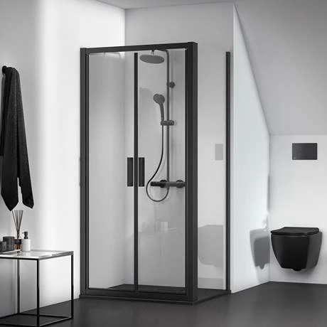 Ideal Standard Silk Black Connect 2 Sliding Shower Door 4 Ideal Standard Silk Black Connect 2 Sliding Shower Door - Image 2