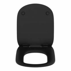 Ideal Standard Tesi Silk Black Soft Close Thin Toilet Seat & Cover -Ideal Standard Shop T3527V3 D5 460