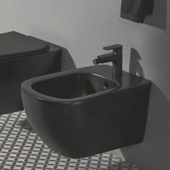 Ideal Standard Tesi Silk Black Wall Hung Bidet 11 Ideal Standard Tesi Silk Black Wall Hung Bidet -Ideal Standard Shop T3552V3 D2 460