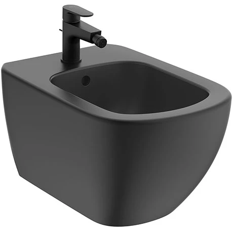 Ideal Standard Tesi Silk Black Wall Hung Bidet 3 Ideal Standard Tesi Silk Black Wall Hung Bidet