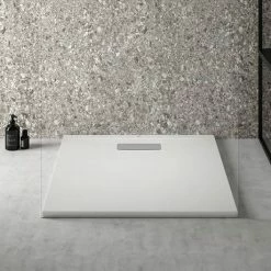 Ideal Standard White Ultraflat New Square Shower Tray + Waste -Ideal Standard Shop T446601 D3 460