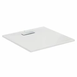 Ideal Standard White Ultraflat New Square Shower Tray + Waste