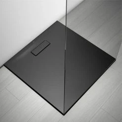 Ideal Standard Silk Black Ultraflat New Square Shower Tray + Waste -Ideal Standard Shop T4466V3 D2 460