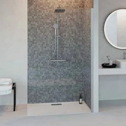 Ideal Standard White Ultraflat New Rectangular Shower Tray + Waste -Ideal Standard Shop T446801 D4 460