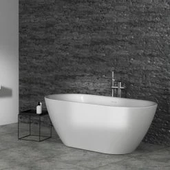Ideal Standard Adapto 1550 X 750mm Oval Freestanding Double Ended Bath With Clicker Waste - T465901 -Ideal Standard Shop T465901 D4 460