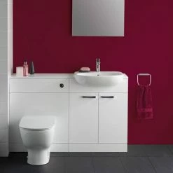 Ideal Standard Tempo 650mm Gloss White Vanity Unit - Floor Standing 2 Door Unit -Ideal Standard Shop TEM65FSGW D2 460