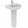 Ideal Standard Tesi 45cm 1TH Handrinse Washbasin & Pedestal -Ideal Standard Shop TES 45 FUL P