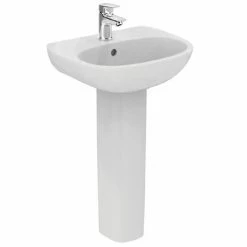 Ideal Standard Tesi 45cm 1TH Handrinse Washbasin & Pedestal