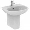 Ideal Standard Tesi Basin 1TH Basin & Semi Pedestal -Ideal Standard Shop TES 50 SEM P