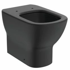 Ideal Standard Tesi Silk Black AquaBlade Back To Wall WC + Soft Close Seat -Ideal Standard Shop TESB BTW SC D1 460