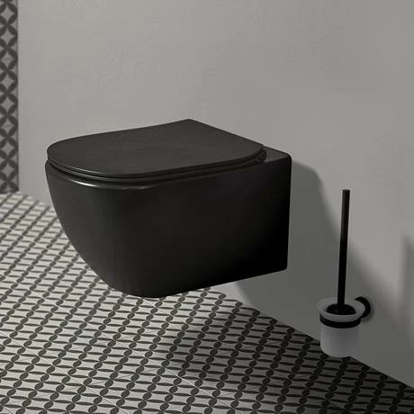 Ideal Standard Tesi Silk Black AquaBlade Wall Hung WC + Soft Close Seat 9 Ideal Standard Tesi Silk Black AquaBlade Wall Hung WC + Soft Close Seat - Image 7
