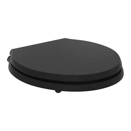 Ideal Standard Waverley Black Standard Toilet Seat & Cover 5 Ideal Standard Waverley Black Standard Toilet Seat & Cover - Image 3