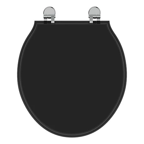 Ideal Standard Waverley Black Standard Toilet Seat & Cover 3 Ideal Standard Waverley Black Standard Toilet Seat & Cover