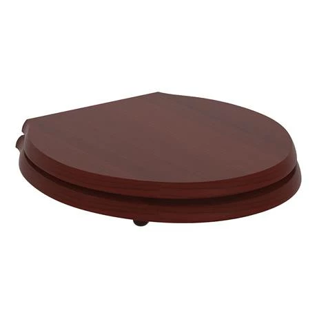Ideal Standard Waverley Mahogany Standard Toilet Seat & Cover 4 Ideal Standard Waverley Mahogany Standard Toilet Seat & Cover - Image 2
