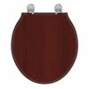 Ideal Standard Waverley Mahogany Standard Toilet Seat & Cover -Ideal Standard Shop U0248GC P