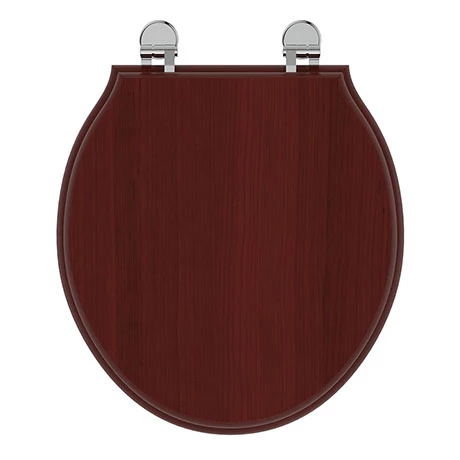 Ideal Standard Waverley Mahogany Standard Toilet Seat & Cover 3 Ideal Standard Waverley Mahogany Standard Toilet Seat & Cover