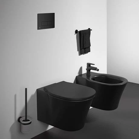 Ideal Standard Connect Air Silk Black AquaBlade Wall Hung Toilet + Soft Close Seat 8 Ideal Standard Connect Air Silk Black AquaBlade Wall Hung Toilet + Soft Close Seat - Image 6
